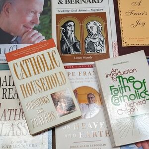 Lot of 8 Catholic faith Books vintage out of print to current